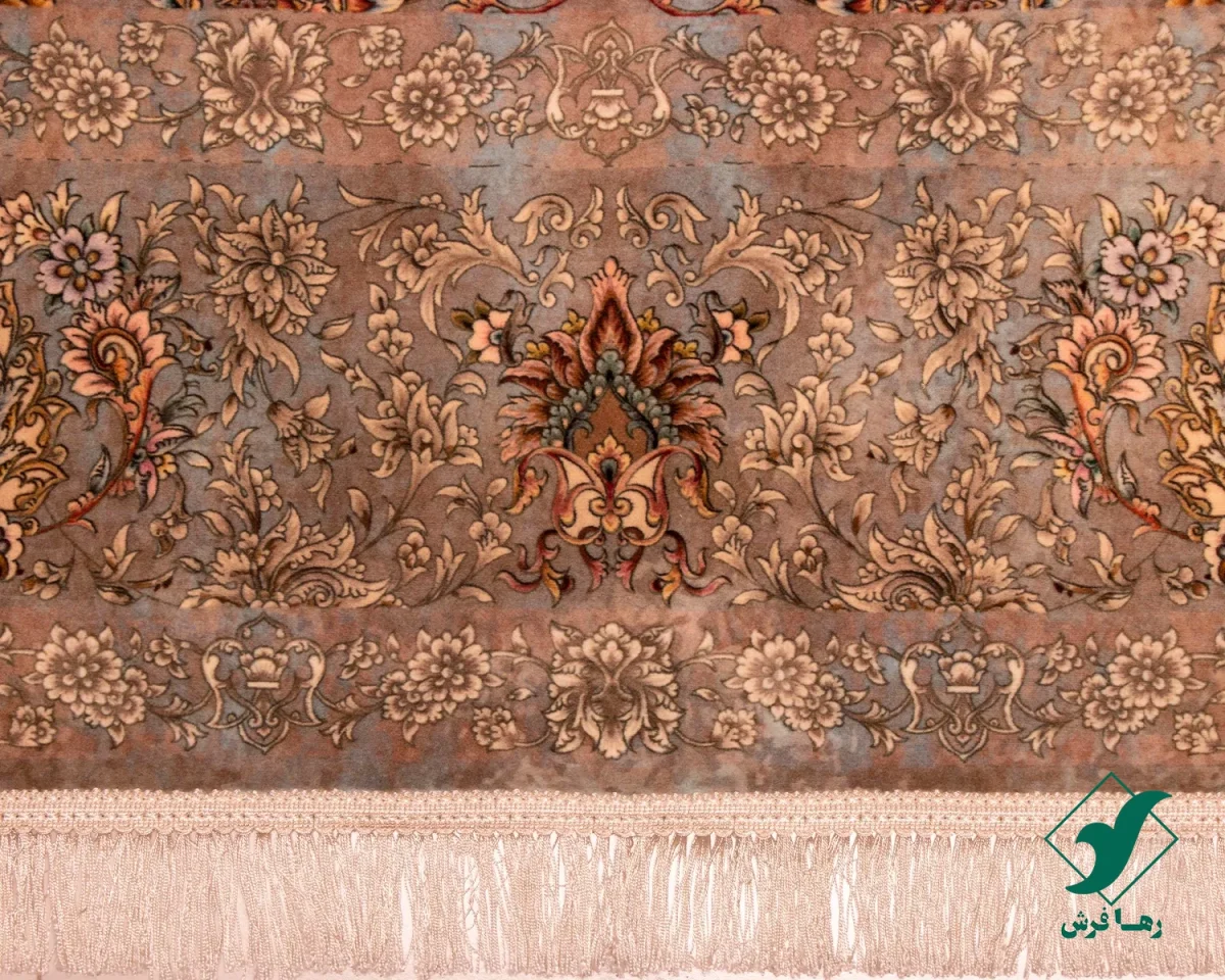 202734-e3.webp فرش ابریشم ماشینی 202734 نسکافه ای