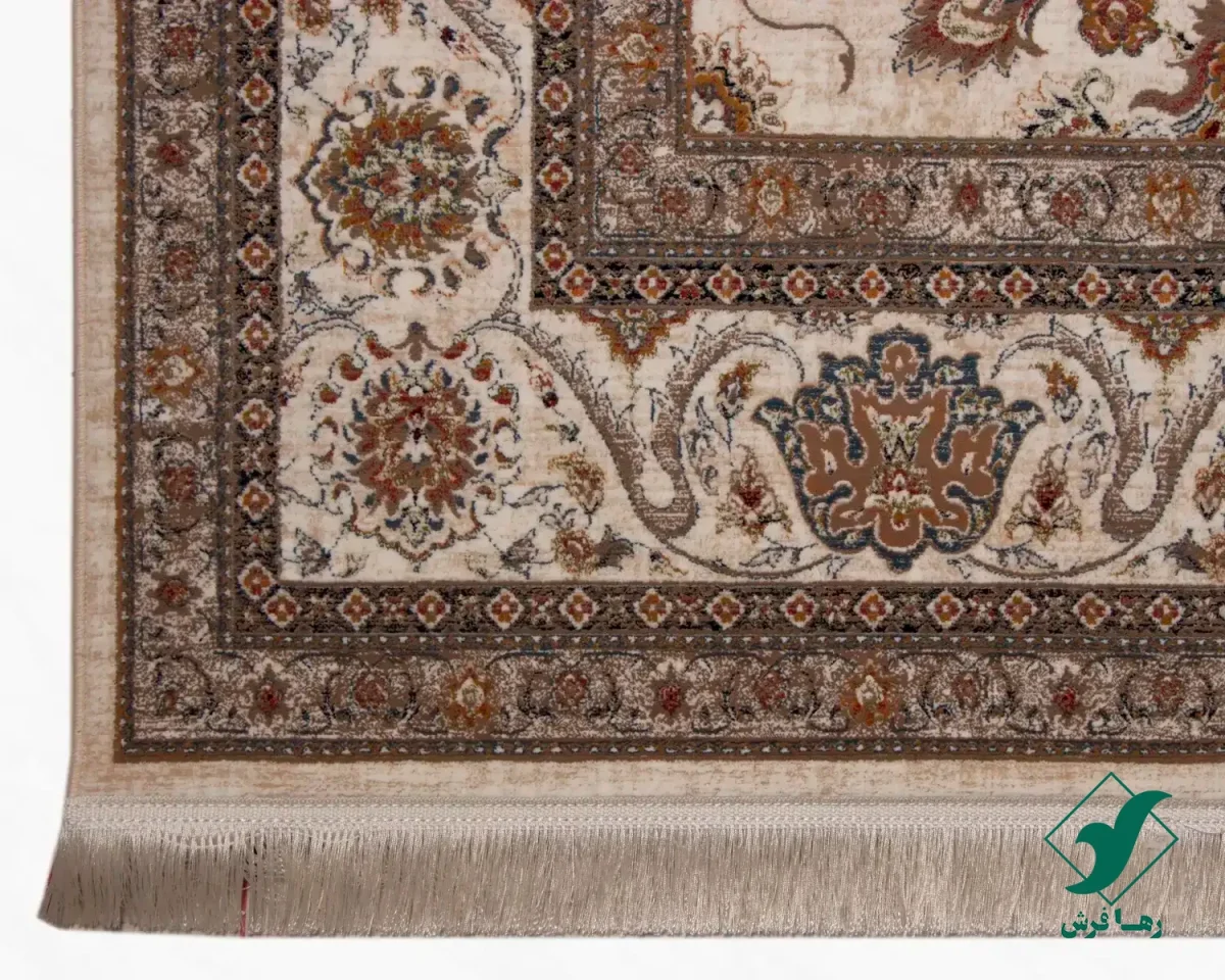 224-5.webp فرش وینتیج 224 کرم نسکافهای