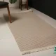 فرش کناره مینیمال 2355 کرم نسکافه ای