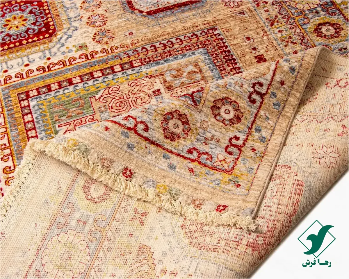 30153-5.webp فرش وینتیج 30153 کرم نسکافه ای