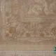 فرش کناره وینتیج 3017 کرم نسکافه‌ای حاشیه طلایی