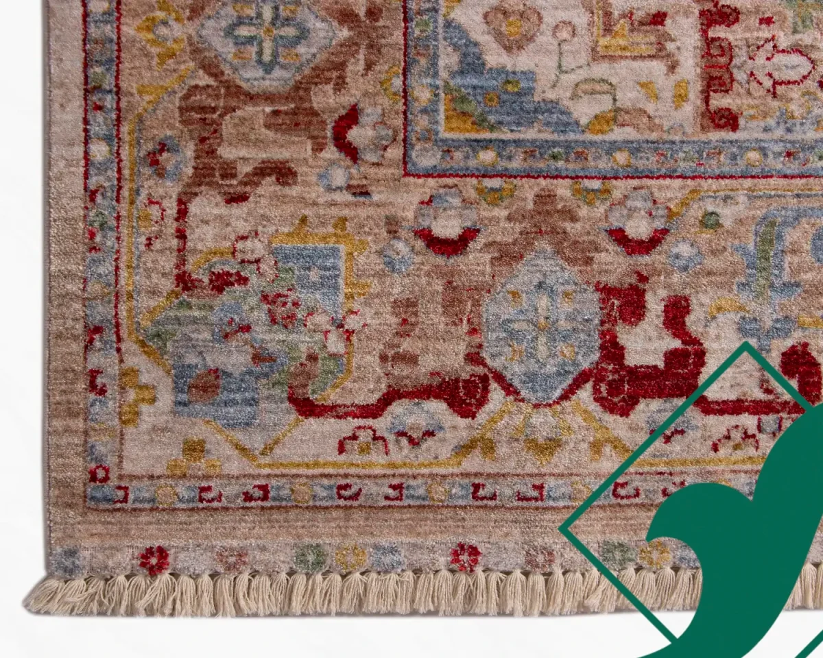 فرش وینتیج 30180 نسکافه ای لاکی