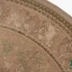 فرش گرد وینتیج 3030 کرم سبز