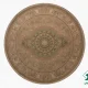 فرش گرد وینتیج 3030 کرم سبز
