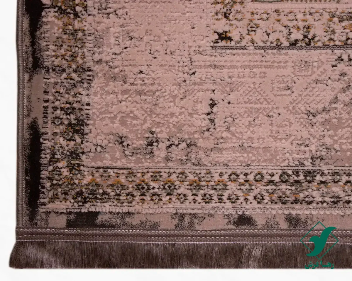 فرش وینتیج 416 طوسی ذغالی
