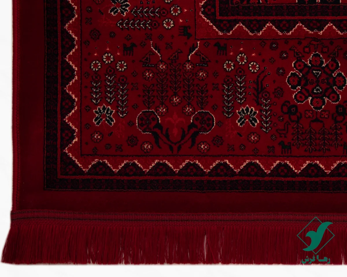 فرش  کلاسیک 7050 روناسی سرمه‌ای