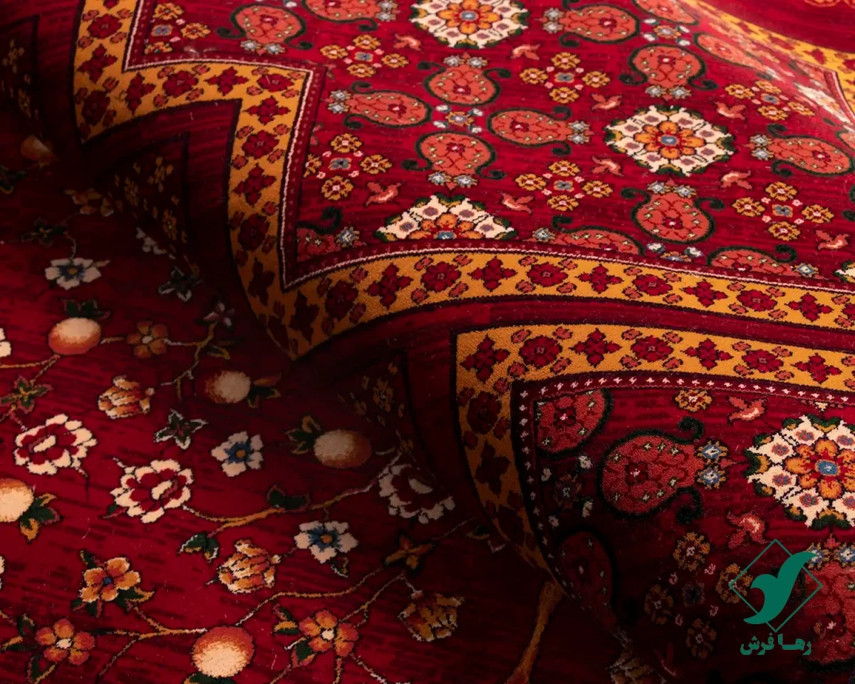 7058-6.webp فرش ابریشم ماشینی 7058 لاکی
