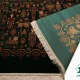فرش ابریشم ماشینی 730801 سبز