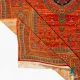 فرش ابریشم ماشینی 730901 نارنجی تمام رنگ