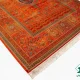 فرش ابریشم ماشینی 730901 نارنجی تمام رنگ