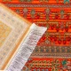 فرش ابریشم ماشینی 730901 نارنجی تمام رنگ