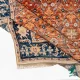 731102-1.webp فرش ابریشم ماشینی 731102 آجری سرمه ای