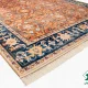 731102-7.webp فرش ابریشم ماشینی 731102 آجری سرمه ای