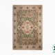 743106-0.webp فرش ابریشم ماشینی 743106 سبز کرم