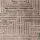 فرش مینیمال 7771 نسکافه‌ای طوسی