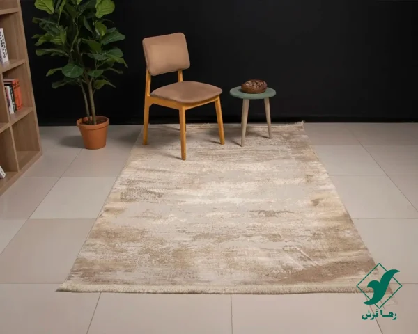 9407-1.webp فرش مینیمال 9407 کرم نسکافه ای