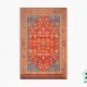 C-1108.webp فرش ابریشم ماشینی C1108 آجری آبی