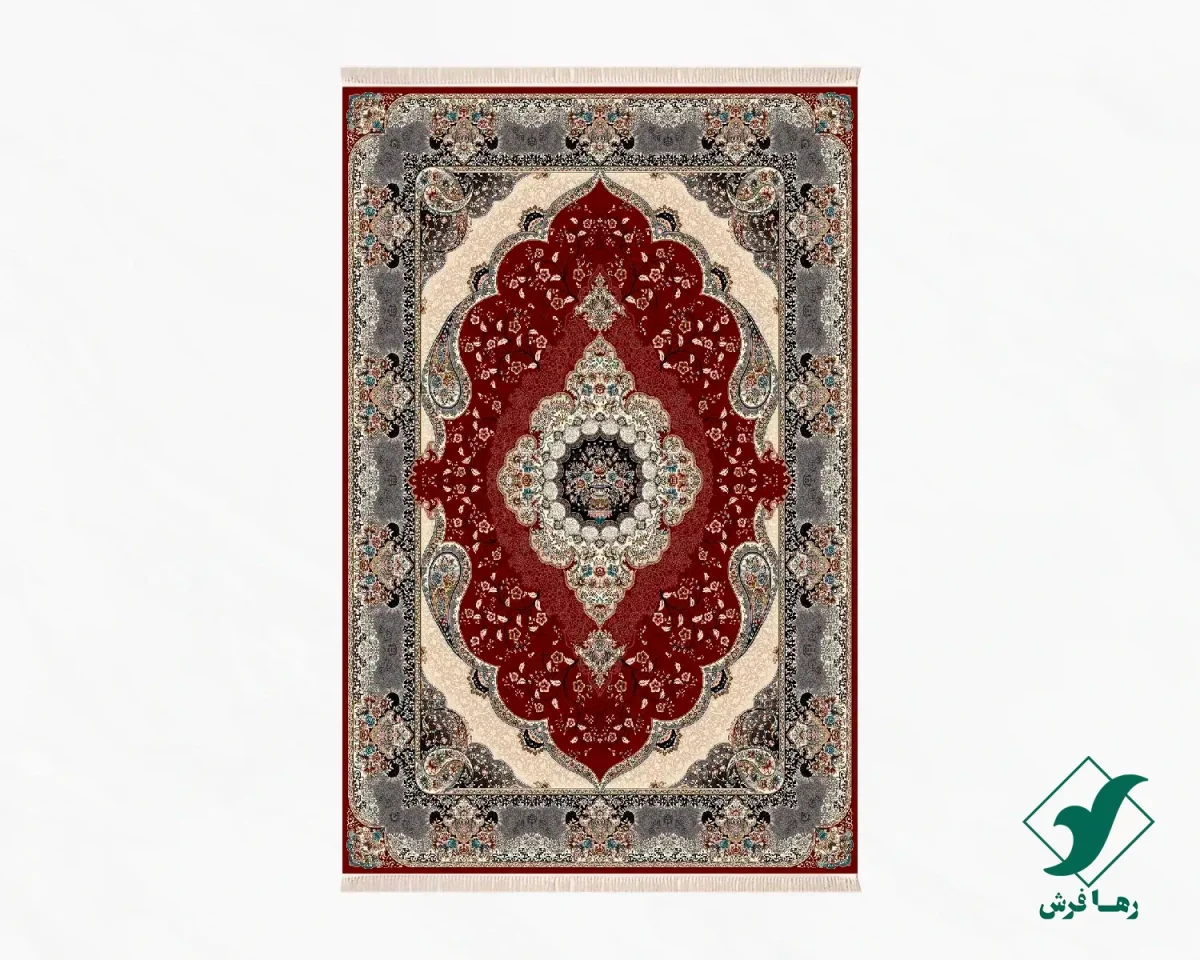 فرش کلاسیک 7005 لاکی طوسی