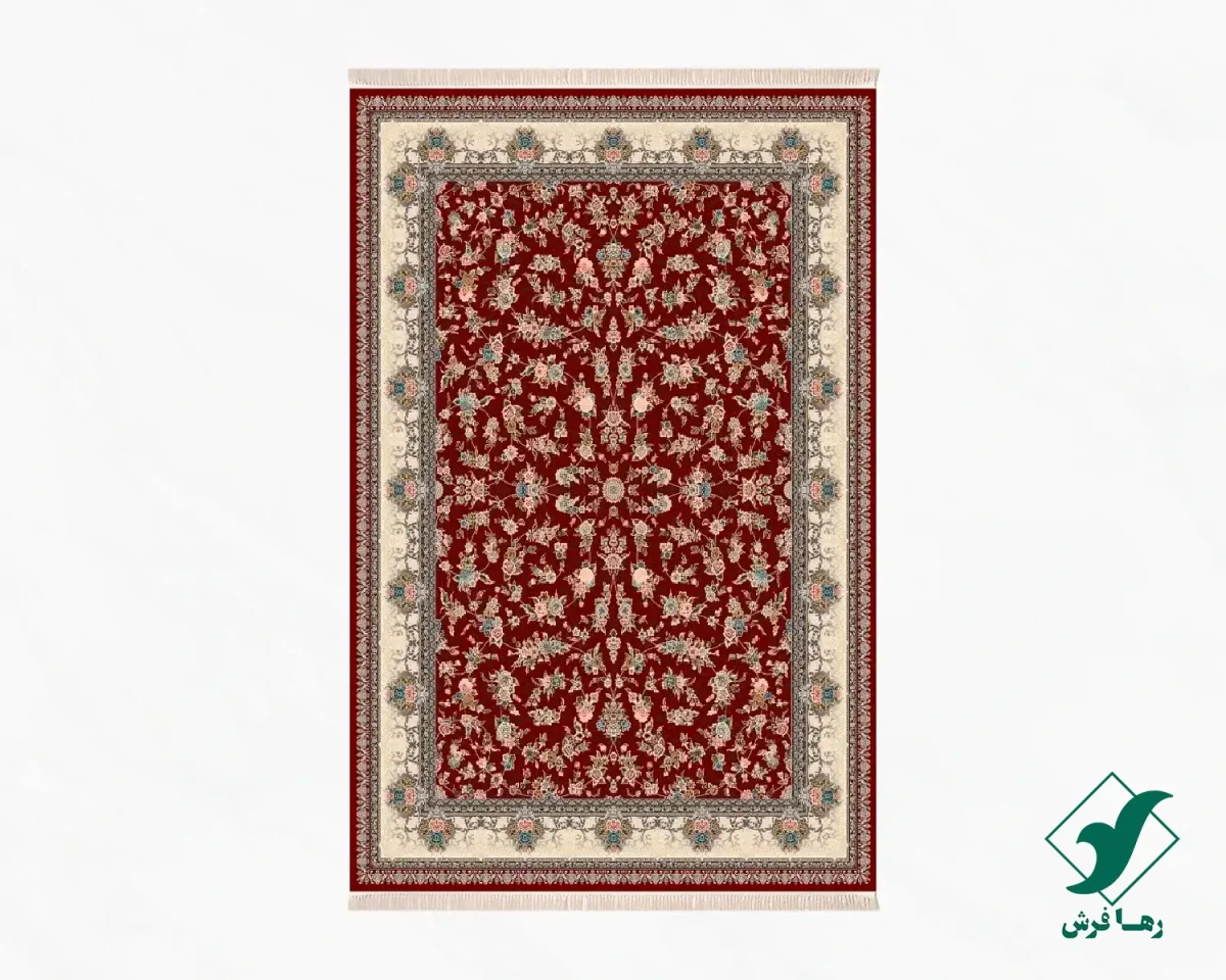 فرش کلاسیک 7001 لاکی کرم