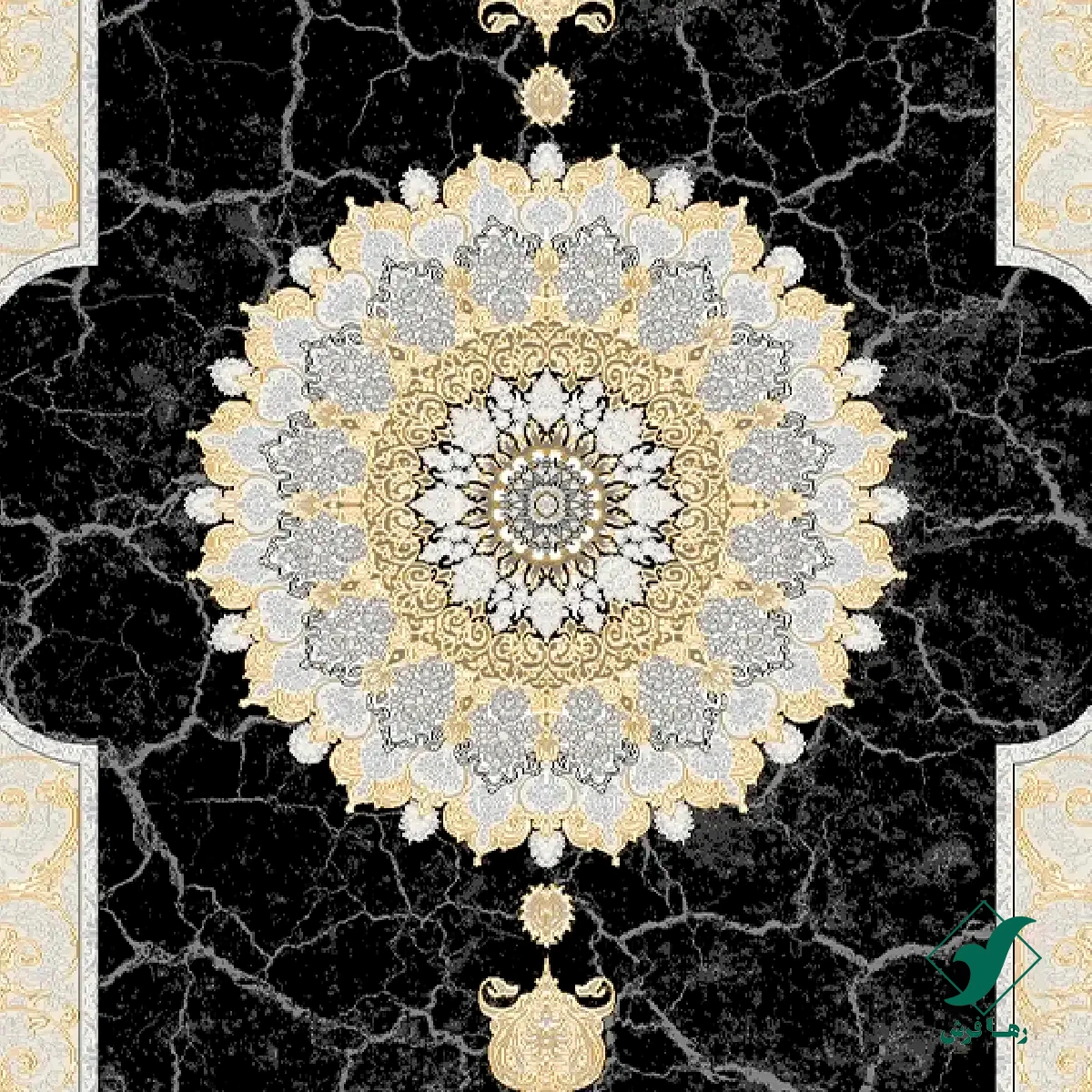 SORMEI-3-1.webp فرش کلاسیک 6024 سرمه ای طلایی