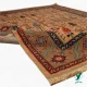 فرش ابریشم ماشینی C1116 بژ گردویی