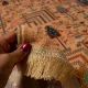 فرش ابریشم ماشینی C1116 بژ گردویی