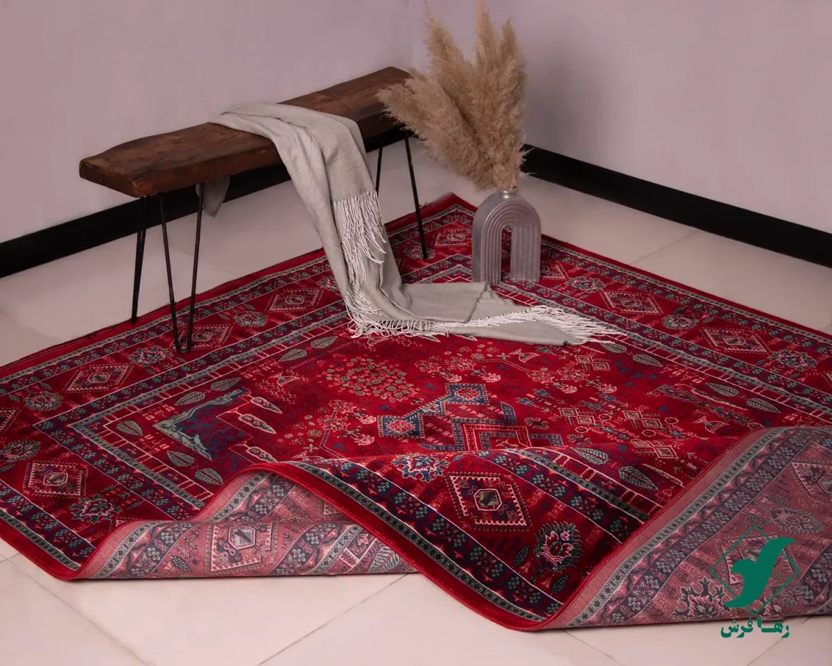chahar-bagh-10.webp فرش وینتیج چهار باغ لاکی