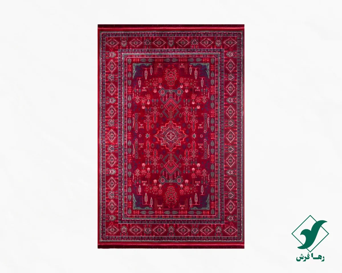 chahar-bagh-2.webp فرش وینتیج چهار باغ لاکی