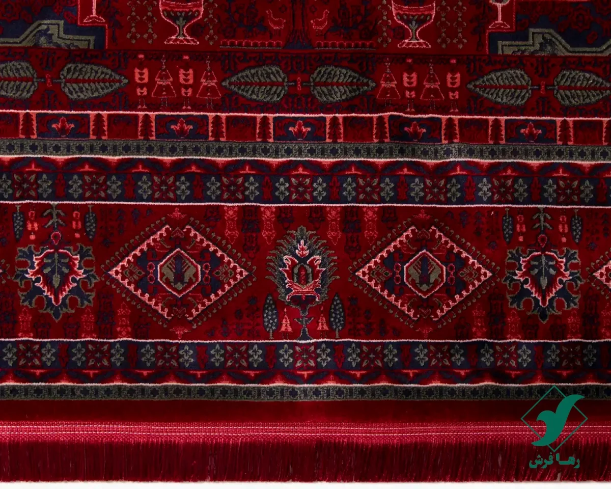 chahar-bagh-4.webp فرش وینتیج چهار باغ لاکی