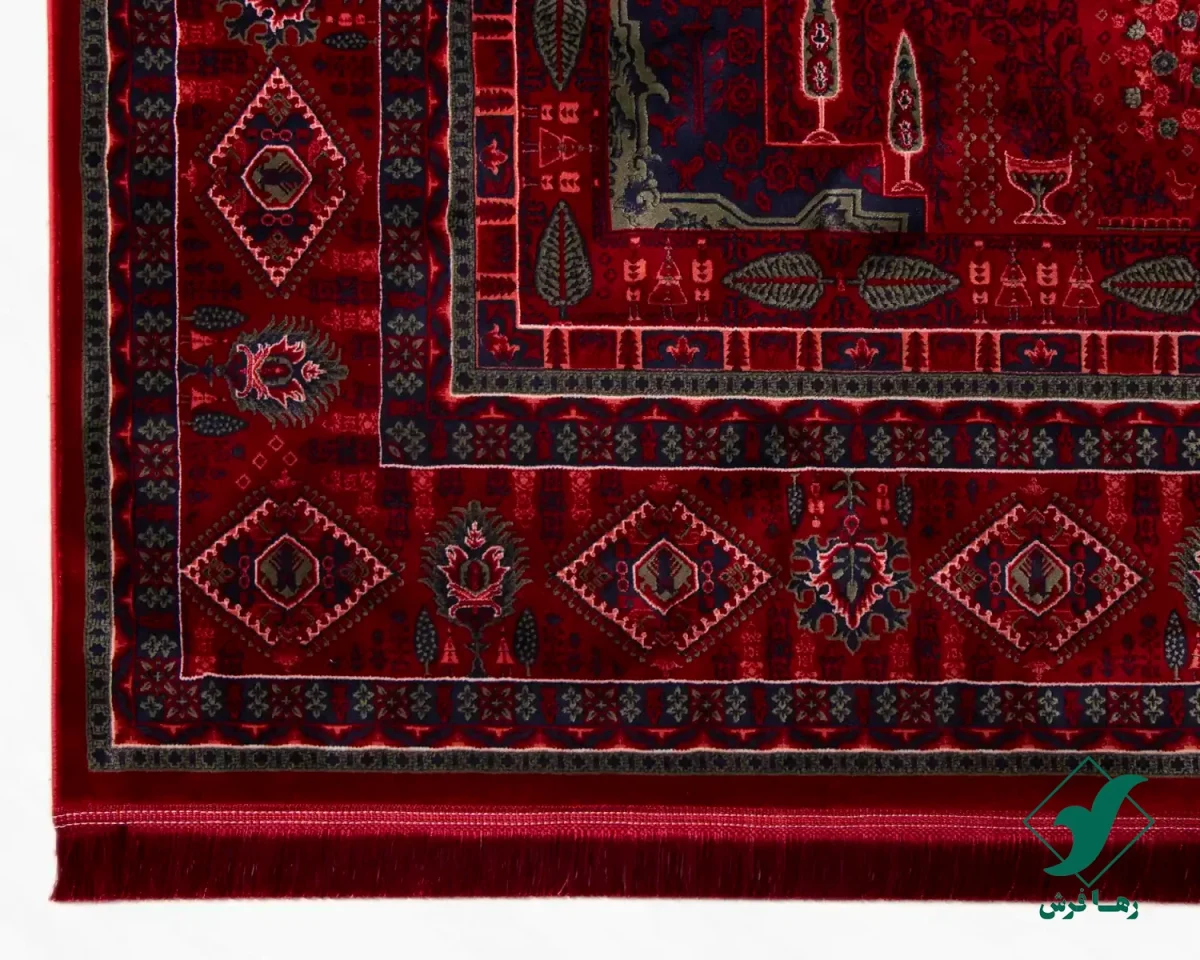 chahar-bagh-5.webp فرش وینتیج چهار باغ لاکی