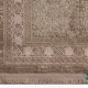 فرش وینتیج 3303 نسکافه‌ای کرم حاشیه سبز