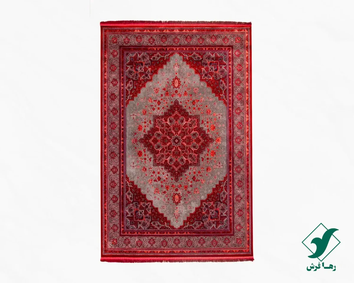 heris-dlm-00.webp فرش وینتیج هریس دودی DLM قرمز