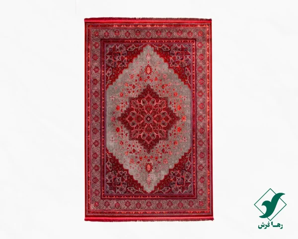 heris-dlm-00.webp فرش وینتیج هریس دودی DLM قرمز