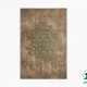 فرش وینتیج HR 188 نسکافه ای سبز