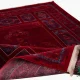 فرش وینتیج کتیبه lsk قرمز سورمه ای