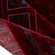 فرش وینتیج کتیبه lsk قرمز سورمه ای