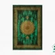 فرش ابریشم ماشینی B1061 سبز طلایی