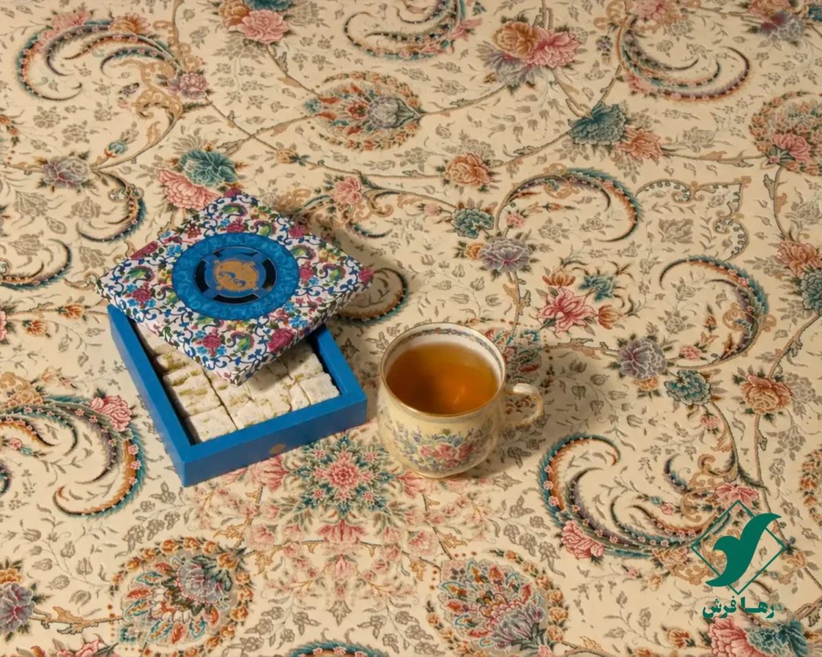 فرش کلاسیک کد 040_ رنگ 2003 کرم