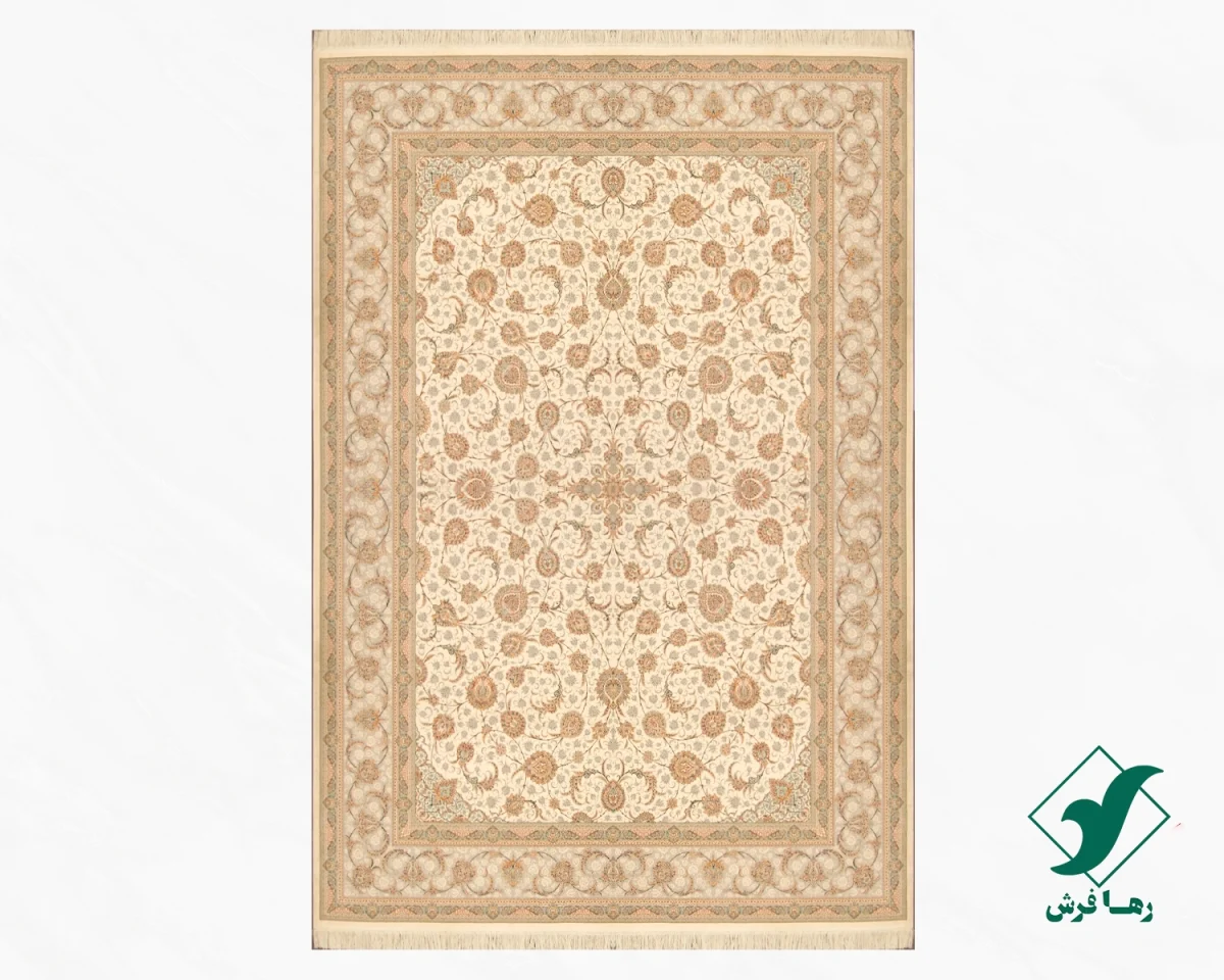 فرش کلاسیک کد 502_ رنگ 1003 کرم