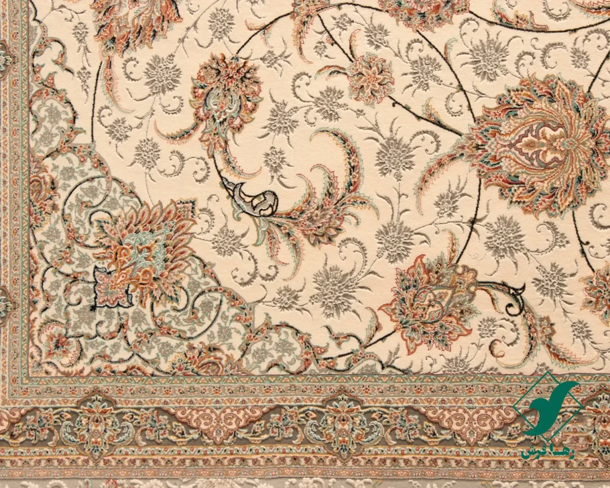 فرش کلاسیک کد 502_ رنگ 1003 کرم