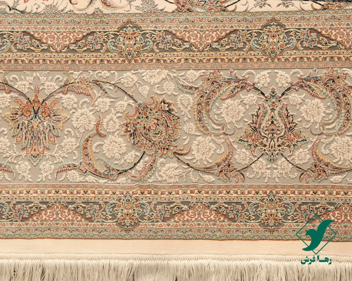 فرش کلاسیک کد 502_ رنگ 1003 کرم