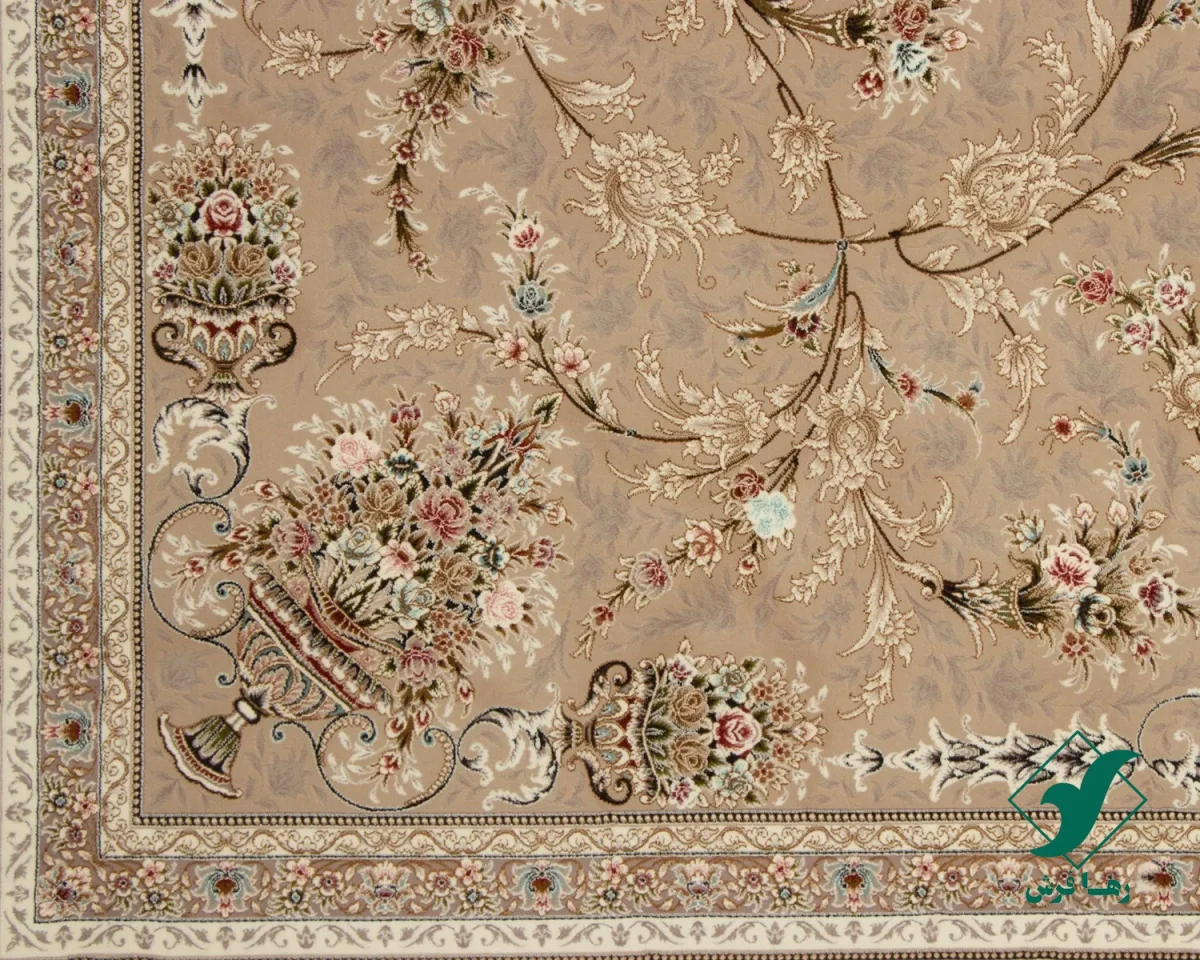 فرش کلاسیک شروین بژ
