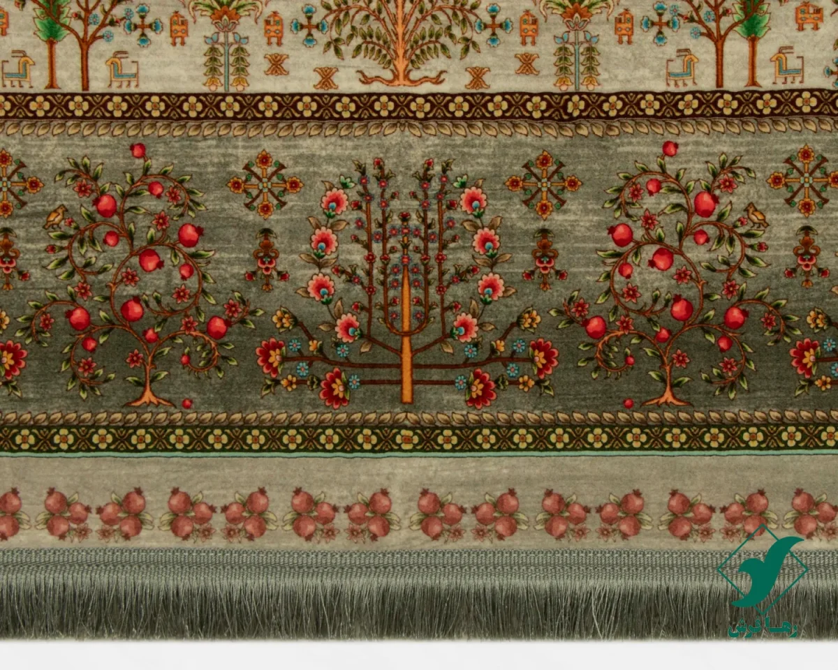 t-1061-6.webp فرش ابریشم ماشینی T1061 طوسی