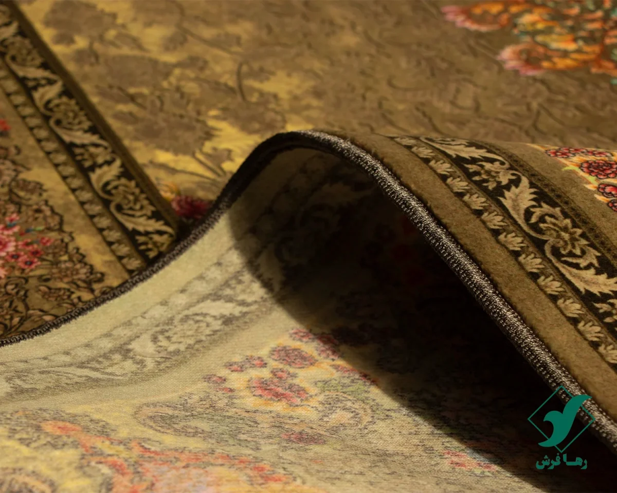 t-1078-5.webp فرش ابریشم ماشینی T1078 سبز