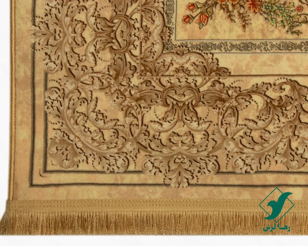 t-1084-7.webp فرش ابریشم ماشینی T1084 کرم