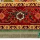t-1088-4.webp فرش ابریشم ماشینی T1088 سبز حاشیه لاکی