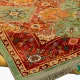 t-1088-6.webp فرش ابریشم ماشینی T1088 سبز حاشیه لاکی