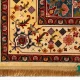 فرش ابریشم ماشینی T1090 کرم لاکی