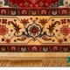 فرش ابریشم ماشینی T1090 کرم لاکی
