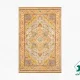 فرش ابریشم ماشینی T1095 کرم